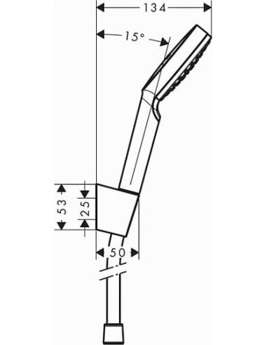 Hansgrohe dušas komplekts Crometta 1jet 1,60м...