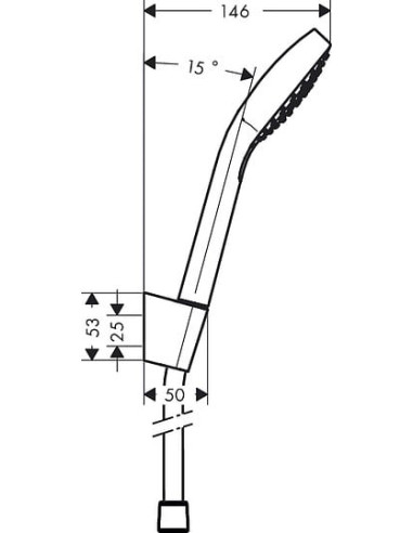 Hansgrohe dušas komplekts Croma Select E Vario