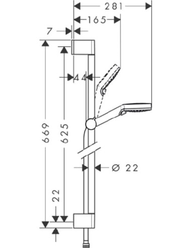 Hansgrohe dušas komplekts Crometta 1jet Green...