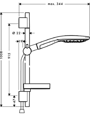 Hansgrohe dušas komplekts Raindance Select S...