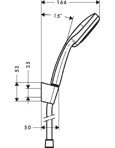 Hansgrohe dušas komplekts Croma 100 Vario 27594000 - 11