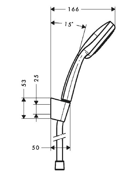 Hansgrohe dušas komplekts Croma 100 Vario 27594000 - 11 Hansgrohe dušas komplekts Croma 100 Vario 27594000 - 11