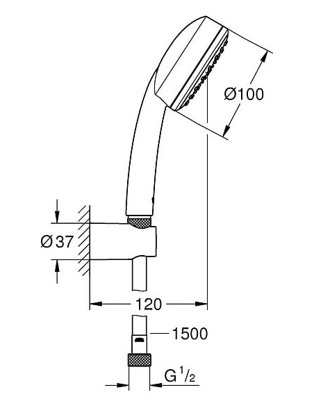 Grohe dušas komplekts Tempesta Cosmopolitan 26084002 - 3