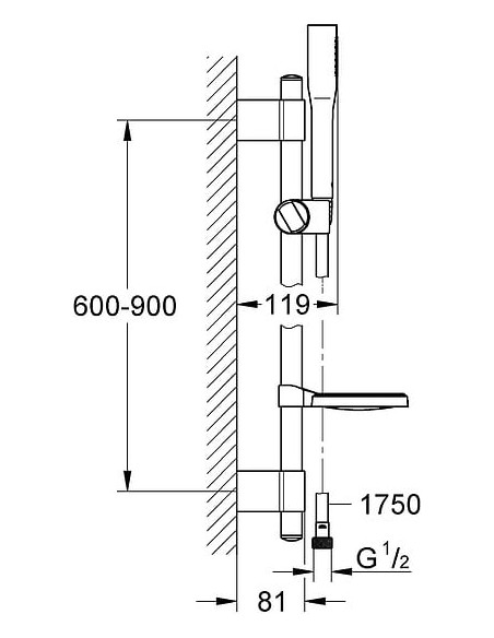Grohe dušas komplekts Euphoria Cosmopolitan 27368000 - 9
