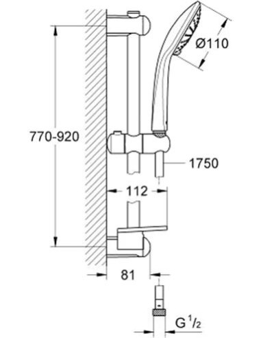 Grohe dušas komplekts Euphoria 110 Duo 27225001 - 4