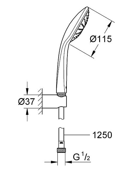 Grohe dušas komplekts Euphoria 110 Mono 27354000 - 8