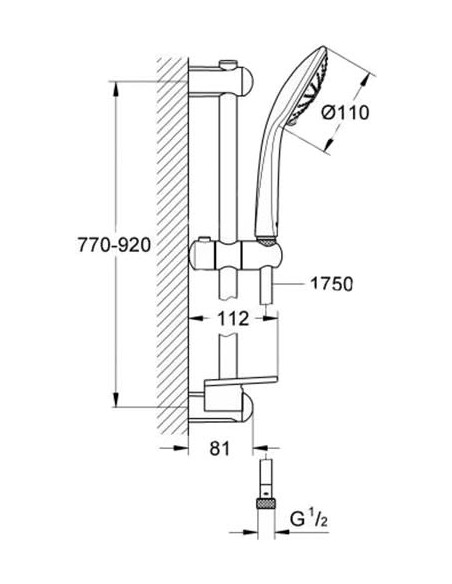 Grohe dušas komplekts Euphoria 27226BE1 - 3