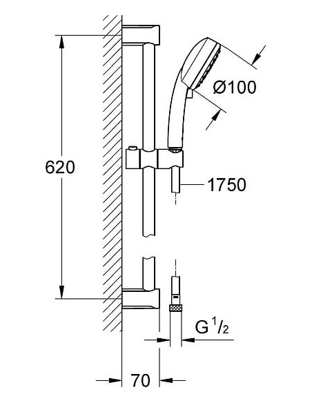 Grohe dušas komplekts Tempesta Cosmopolitan 2757820E - 3