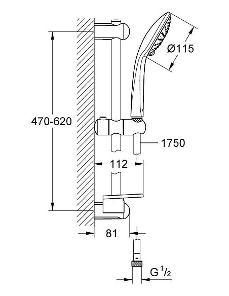 Grohe dušas komplekts Euphoria 110 Duo 27230001 - 4