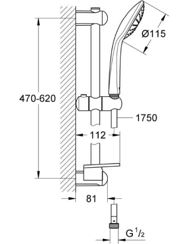 Grohe dušas komplekts Euphoria 110 Mono 27266001 - 5
