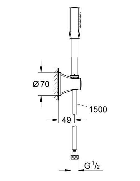 Grohe dušas komplekts Rainshower Grandera Stick 27993000 - 5