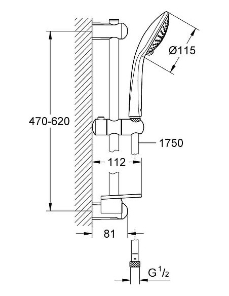 Grohe dušas komplekts Euphoria 110 Champagne 27232001 - 5