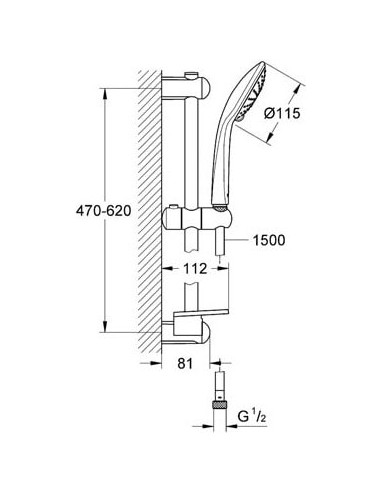 Grohe dušas komplekts Euphoria 110 Duo 27242001 - 3