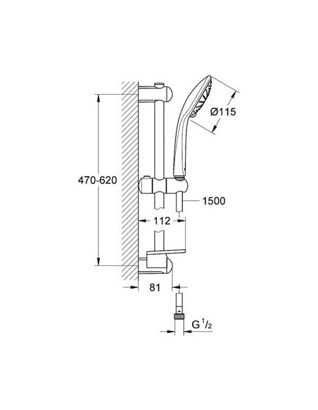 Grohe dušas komplekts Euphoria 110 Duo 27242001 - 3