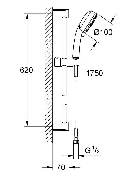 Grohe dušas komplekts Tempesta Cosmopolitan 27786002 - 4