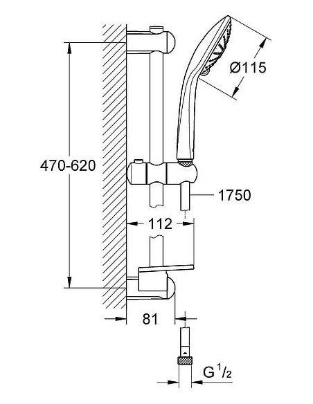 Grohe dušas komplekts Euphoria 110 Massage 27231001 - 3