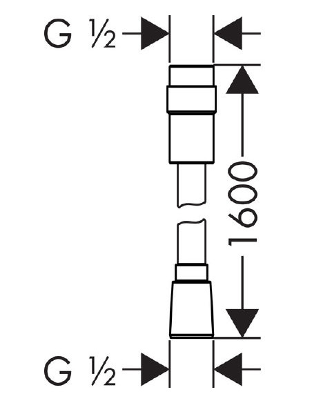 Hansgrohe dušas šļūtene Isiflex 28248000