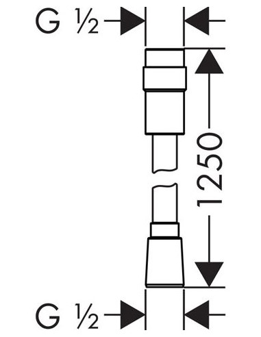 Hansgrohe dušas šļūtene Isiflex 28249000