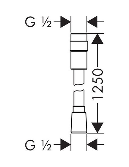 Hansgrohe dušas šļūtene Isiflex 28249000