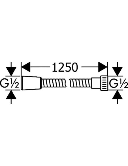 METAFLEX dušas pievads 1.25m