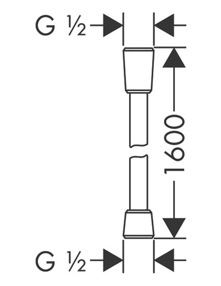 Hansgrohe dušas šļūtene Comfortflex 28168000