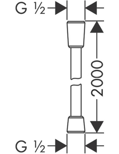 Hansgrohe dušas šļūtene Comfortflex 28169000