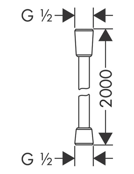 Hansgrohe dušas šļūtene Comfortflex 28169000