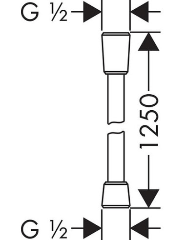 Hansgrohe dušas šļūtene Isiflex 28272000