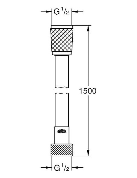 Grohe dušas šļūtene Relexaflex 28151001 - 3