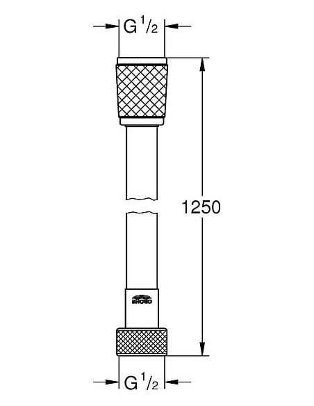 Grohe dušas šļūtene Relexaflex 45971001 - 3