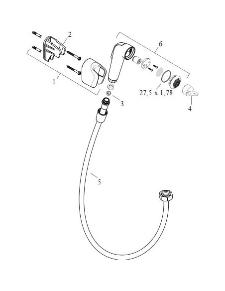 Hansgrohe higiēniska duša 32122000