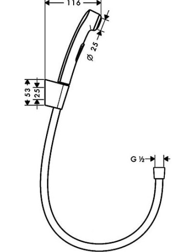 Hansgrohe higiēniska duša 32128000