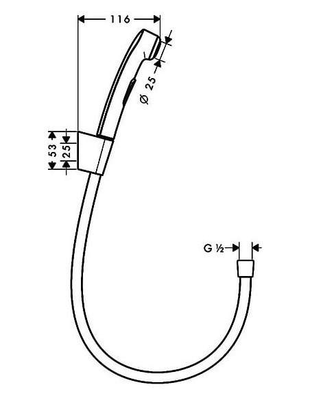 Hansgrohe higiēniska duša 32128000