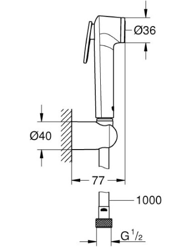 Grohe higiēniska duša Tempesta-F 26355IL0 - 6