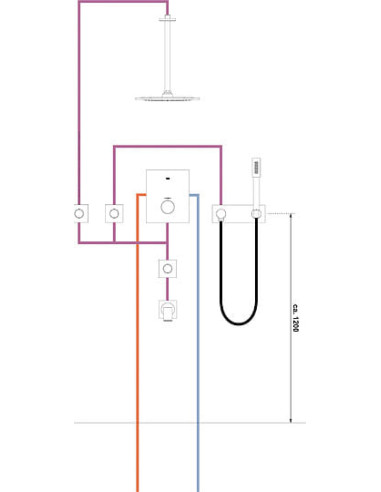 Grohe kronšteins augšējai dušai Rainshower 28497000 - 7