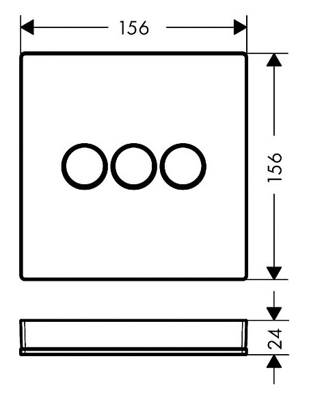 Hansgrohe dušas plūsmas slēdzis ShowerSelect 15736400