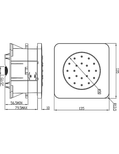 Ravak sānu duša Chrome 990.00 - 5