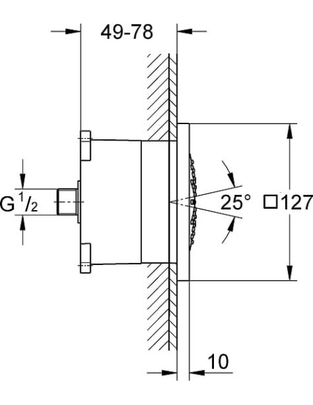 Grohe sānu duša Rainshower F-Series 5 27251000 - 8