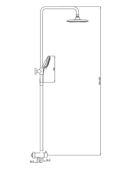 Ravak dušas komplekts DS 090.00 - 3