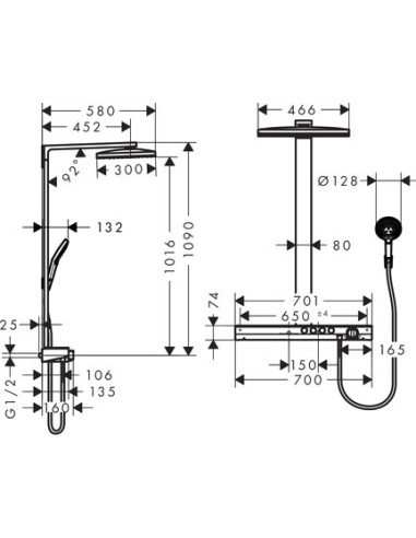 Hansgrohe dušas komplekts Rainmaker Select 460...