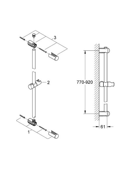 Grohe dušas stienis Euphoria 27500000 - 3