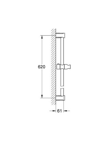 Hansgrohe dušas turētājs Porter С 27521000 - 10