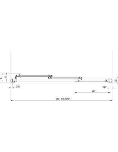 Ravak dušas durvis ASDP3-100 - 7