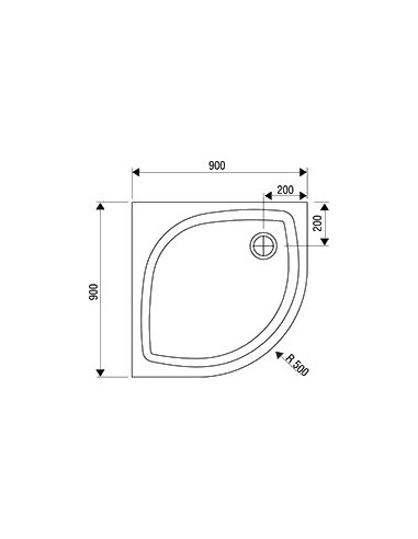 Ravak dušas paliktnis Elipso Pro-90 - 5