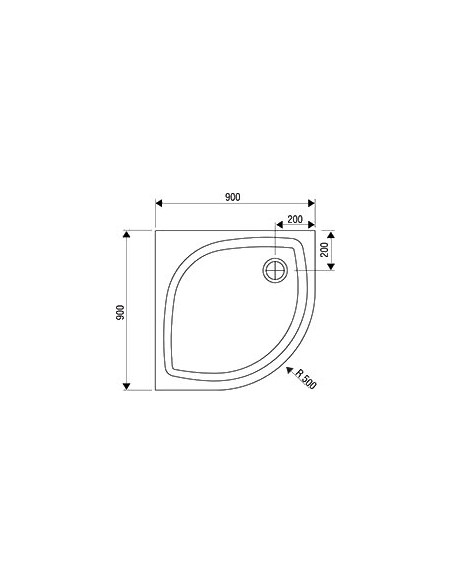 Ravak dušas paliktnis Elipso Pro-90 - 5
