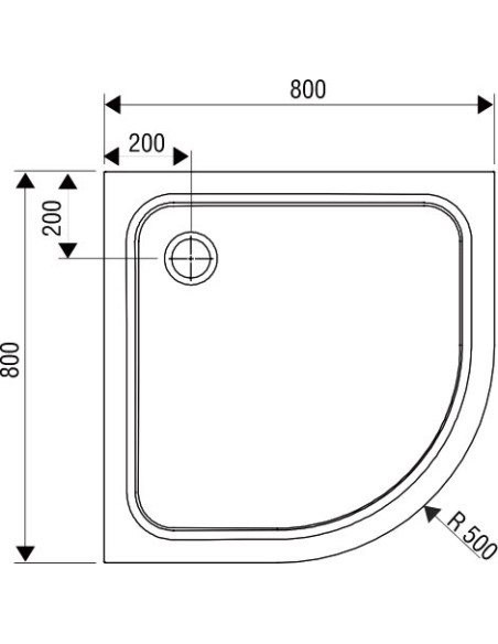 Ravak dušas paliktnis Elipso Pro-80 Chrom - 5