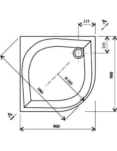 Ravak dušas paliktnis Elipso-90 PAN - 4