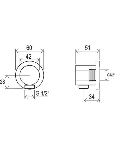 Ravak dušas izvads 701.00 - 5