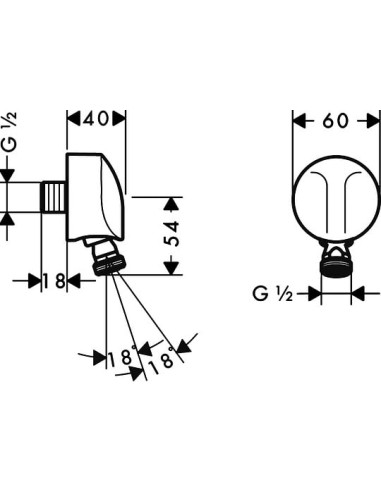 Hansgrohe dušas izvads Fixfit E 27505000