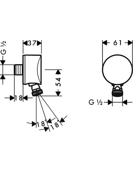 Hansgrohe dušas izvads Fixfit S 27506000